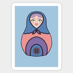 Pretty Russian Doll Sticker